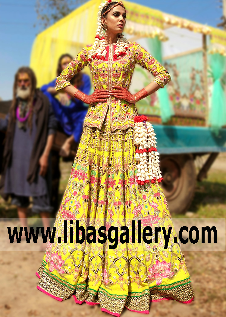 Best Pakistani Designer Lehenga Choli Perth Australia Ali Xeeshan Pink