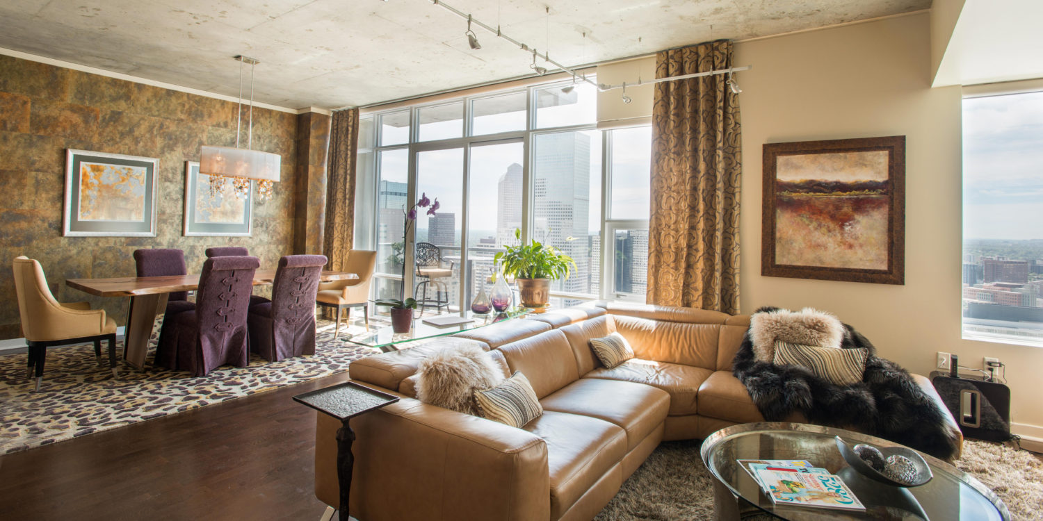 Denver Interior Design Photography Spire HighRise Condo Libbie