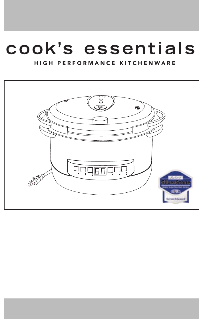 Bedienungsanleitung Cooks Essentials CEPC800 (Seite 1 von 40) (Englisch)