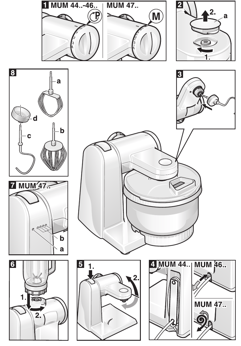 Bedienungsanleitung Bosch mum 4400 (Seite 114 von 118) (Deutsch