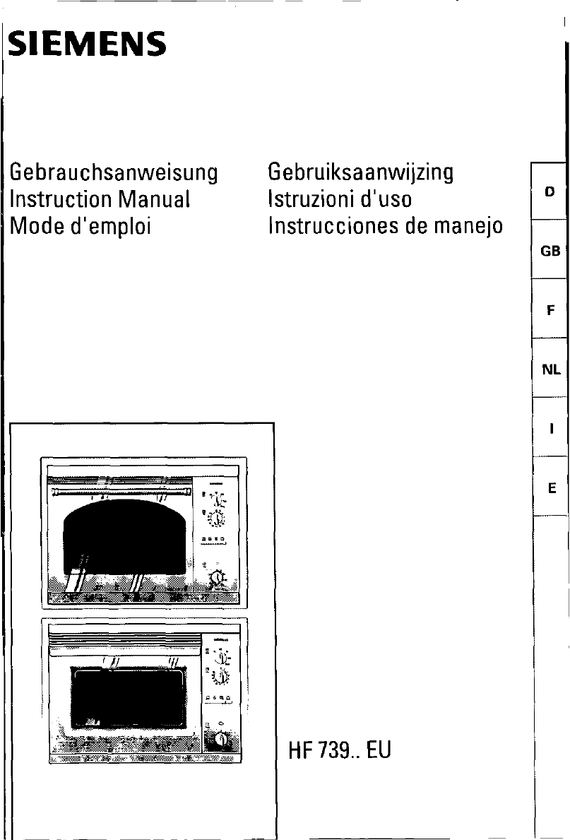 Bedienungsanleitung Siemens HF73950 (Seite 1 von 210) (Deutsch