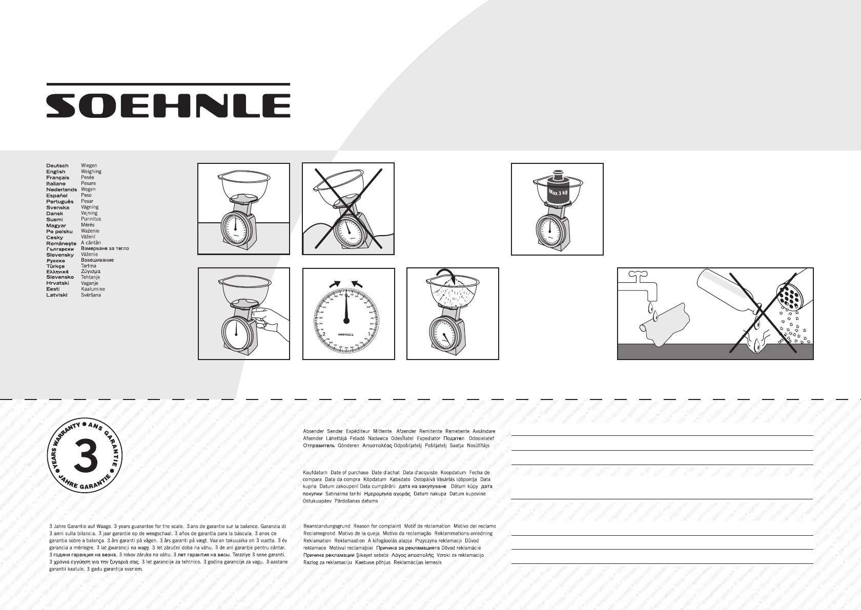 Bedienungsanleitung Soehnle 65041 2 Actuell (Seite 1 von 2) (Deutsch