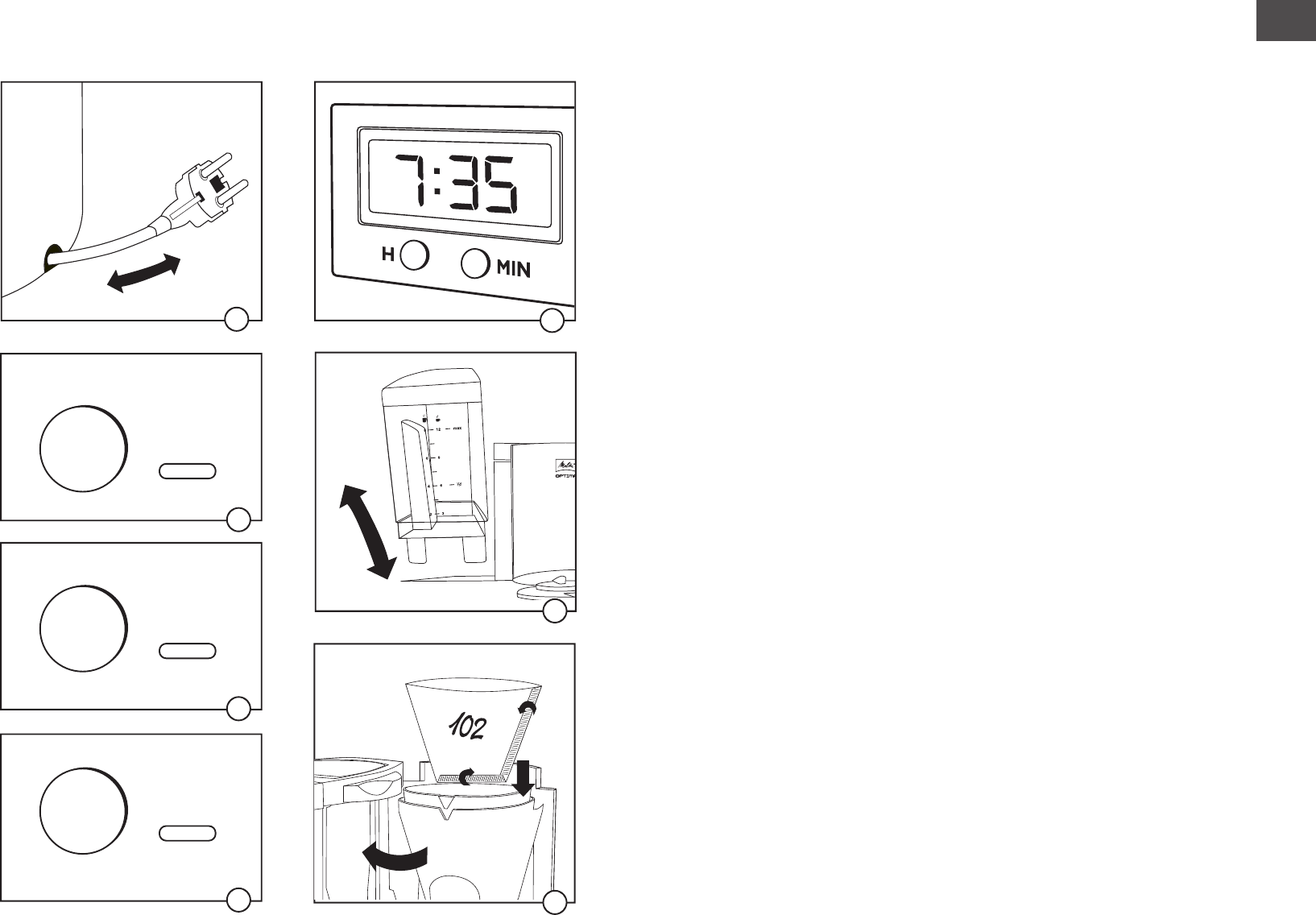 Bedienungsanleitung Melitta Optima Timer (Seite 2 von 25) (Deutsch