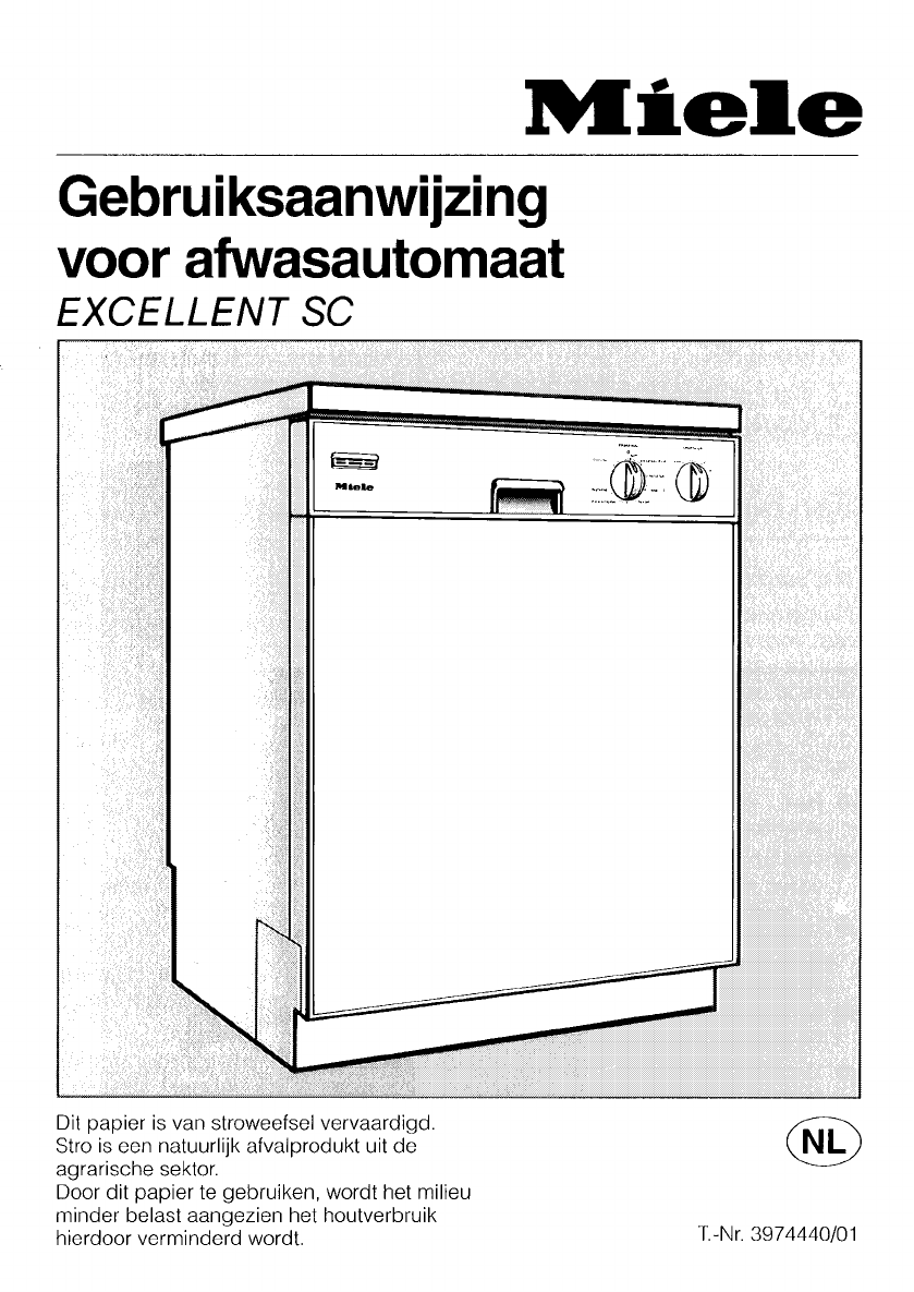 Bedienungsanleitung Miele G575SC Excellent (Seite 1 von 44) (Holländisch)