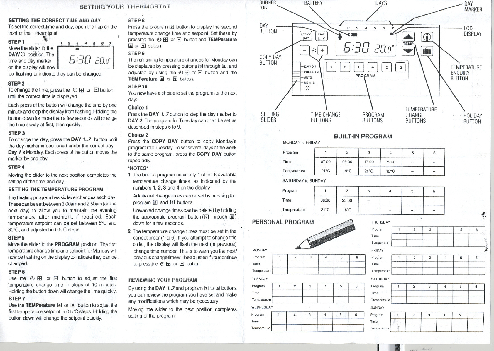 Bedienungsanleitung Honeywell CM51 (Seite 1 von 2) (Englisch)