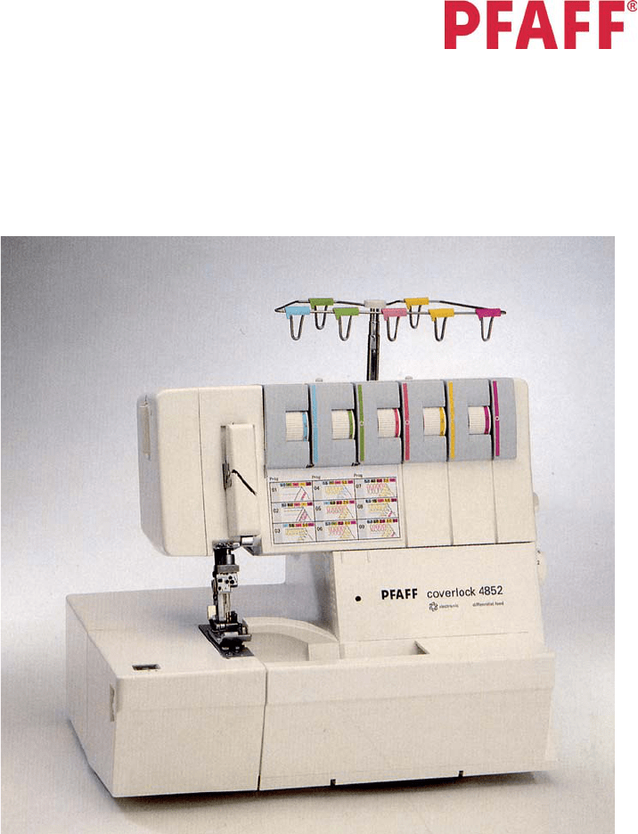 Bedienungsanleitung Pfaff Coverlock 4852 (Seite 1 von 72) (Deutsch)