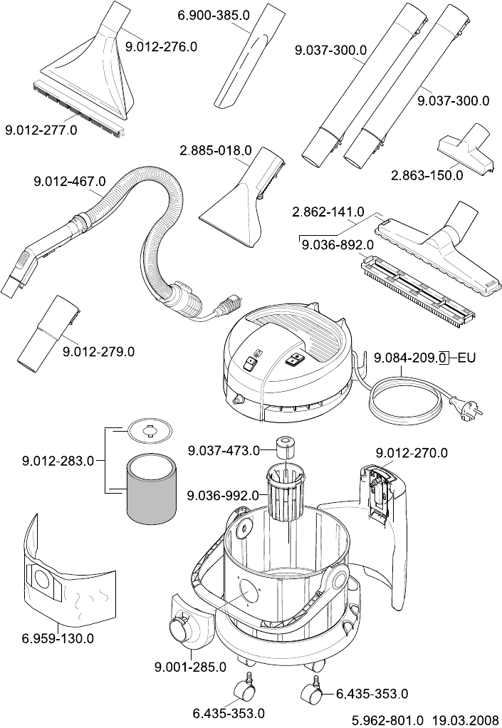 Bedienungsanleitung Karcher SE 4002 (Seite 197 von 198) (Deutsch