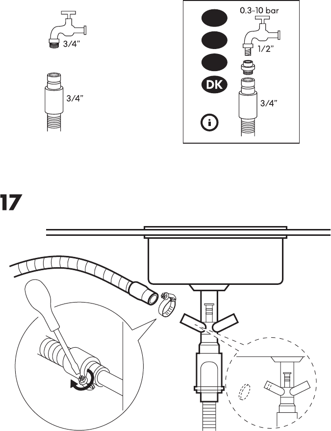 Bedienungsanleitung Ikea LAGAN DW60 (Seite 15 von 16) (Alle Sprachen)