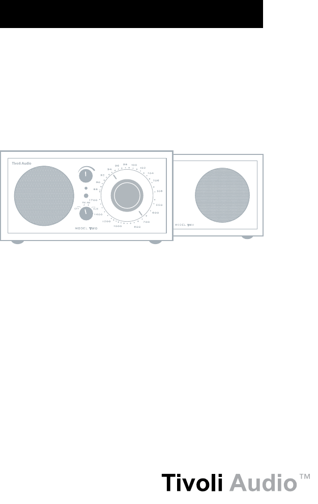 Bedienungsanleitung Tivoli Model Two (Seite 1 von 24) (Deutsch