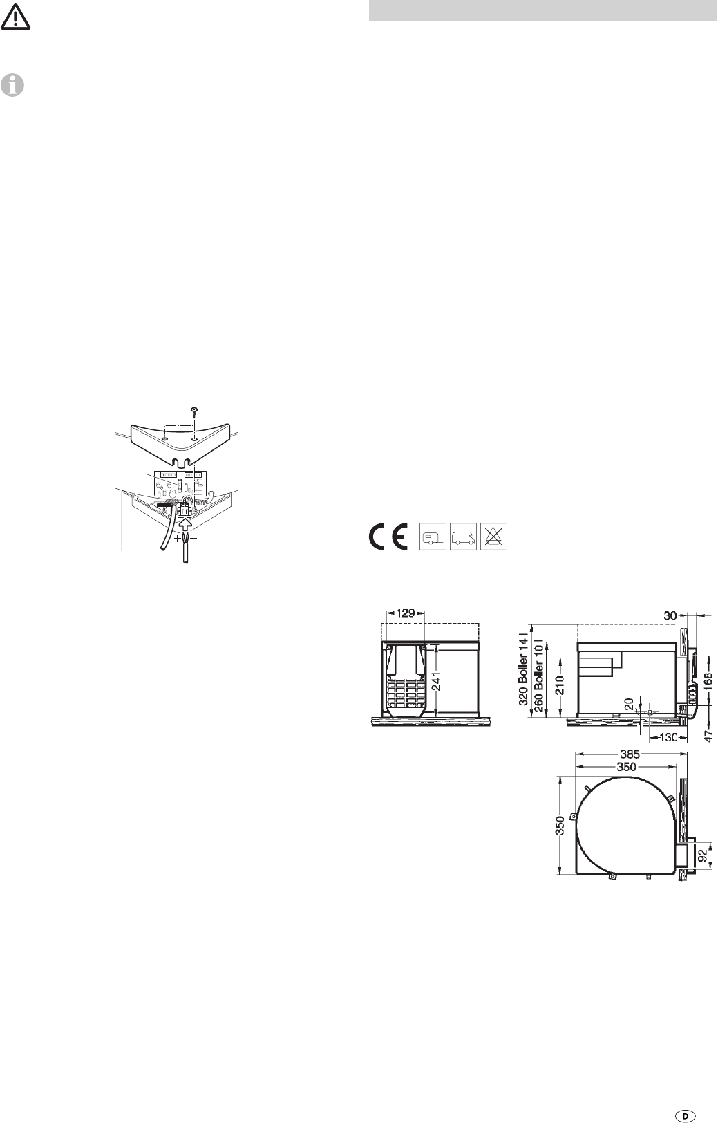 Truma Boiler B10 Schaltplan