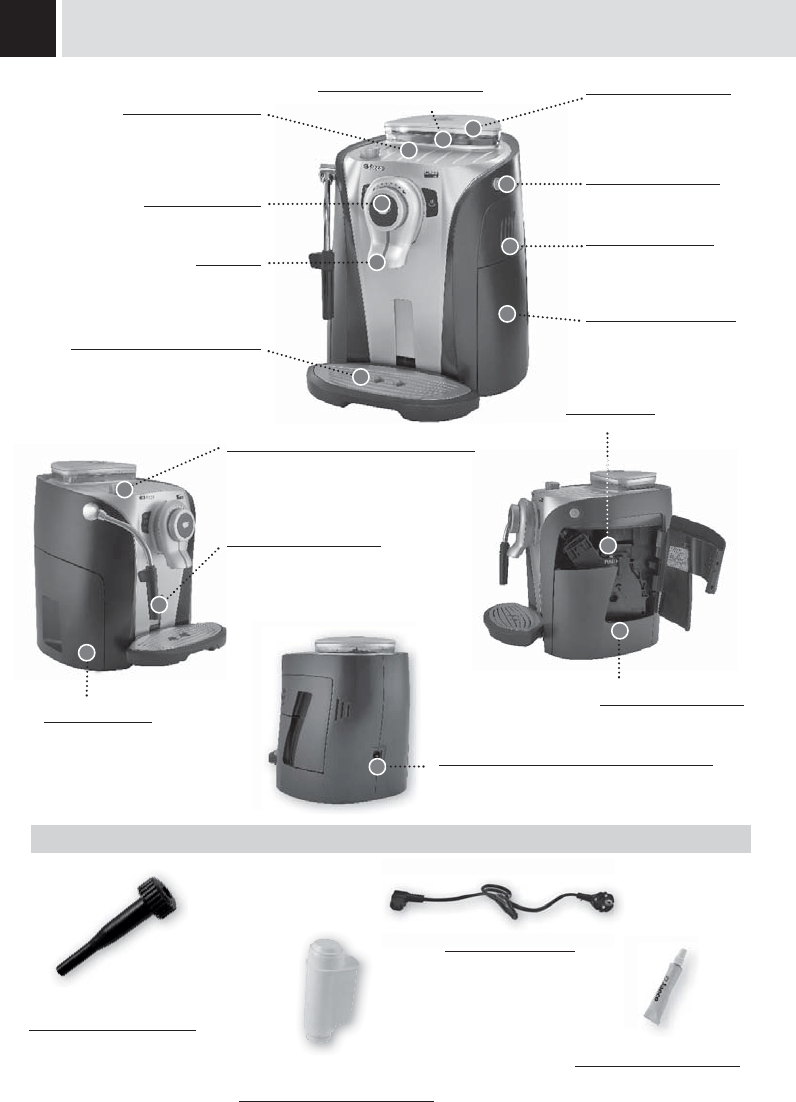 Bedienungsanleitung Saeco Odea Go (Seite 8 von 40) (Deutsch)