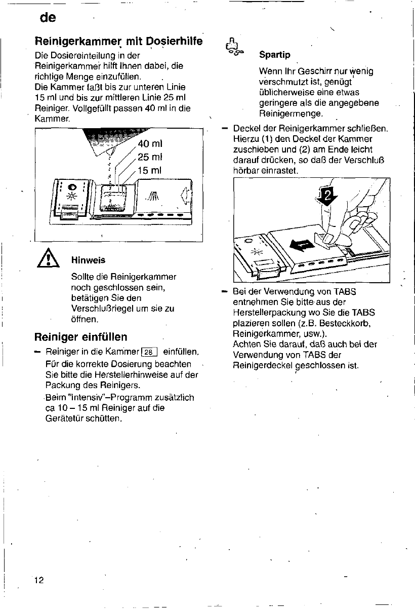 Bedienungsanleitung Bosch SGI4665 Silence (Seite 12 von 97) (Deutsch