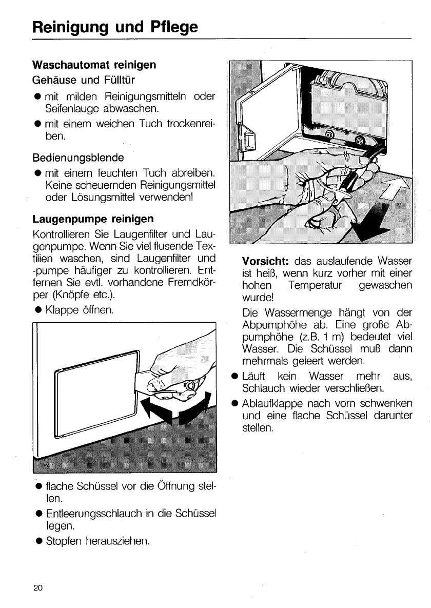 Bedienungsanleitung Miele Novotronic (Seite 20 von 40) (Deutsch)