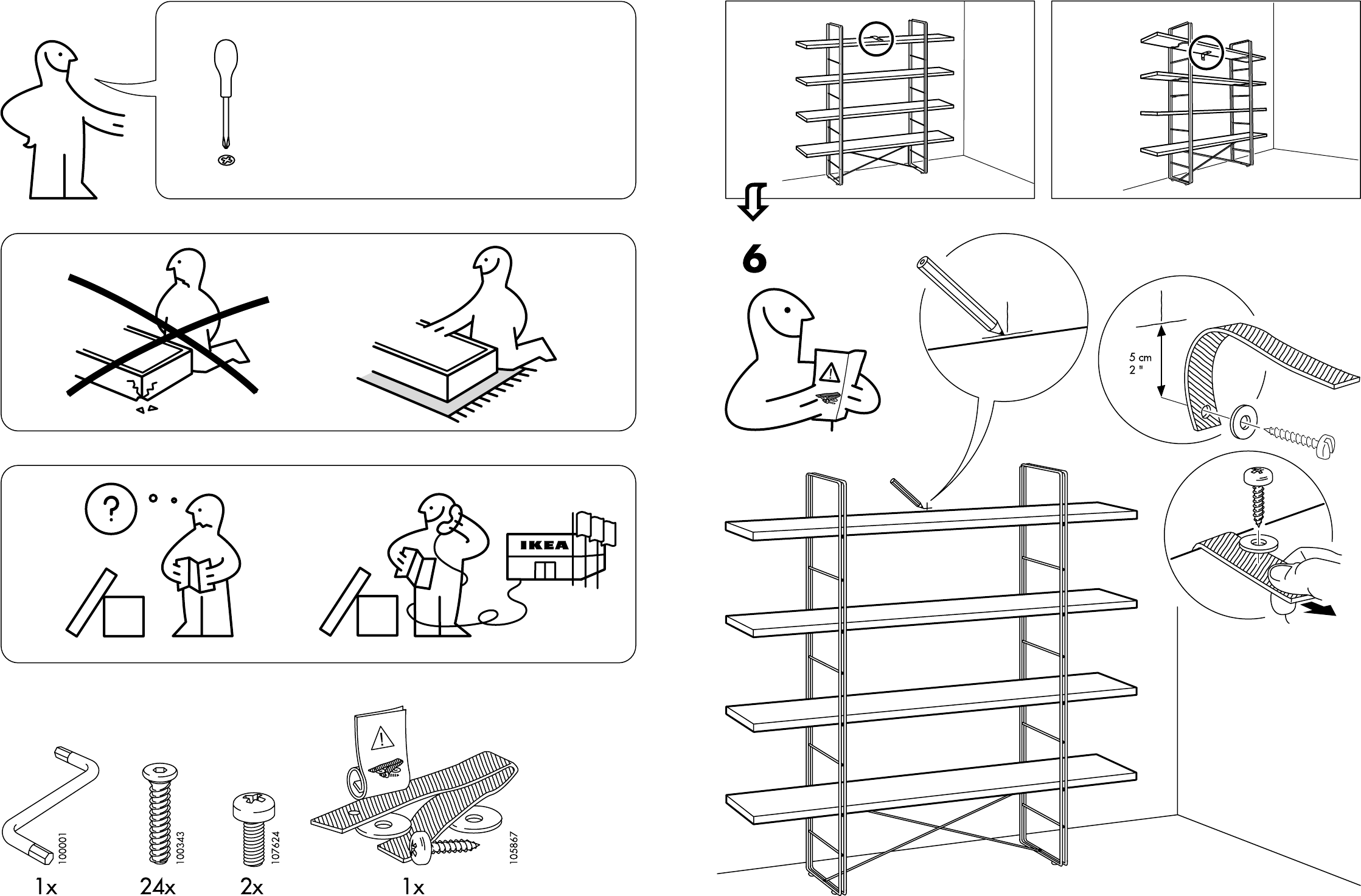 Bedienungsanleitung Ikea Enetri open kast (Seite 2 von 4) (Deutsch