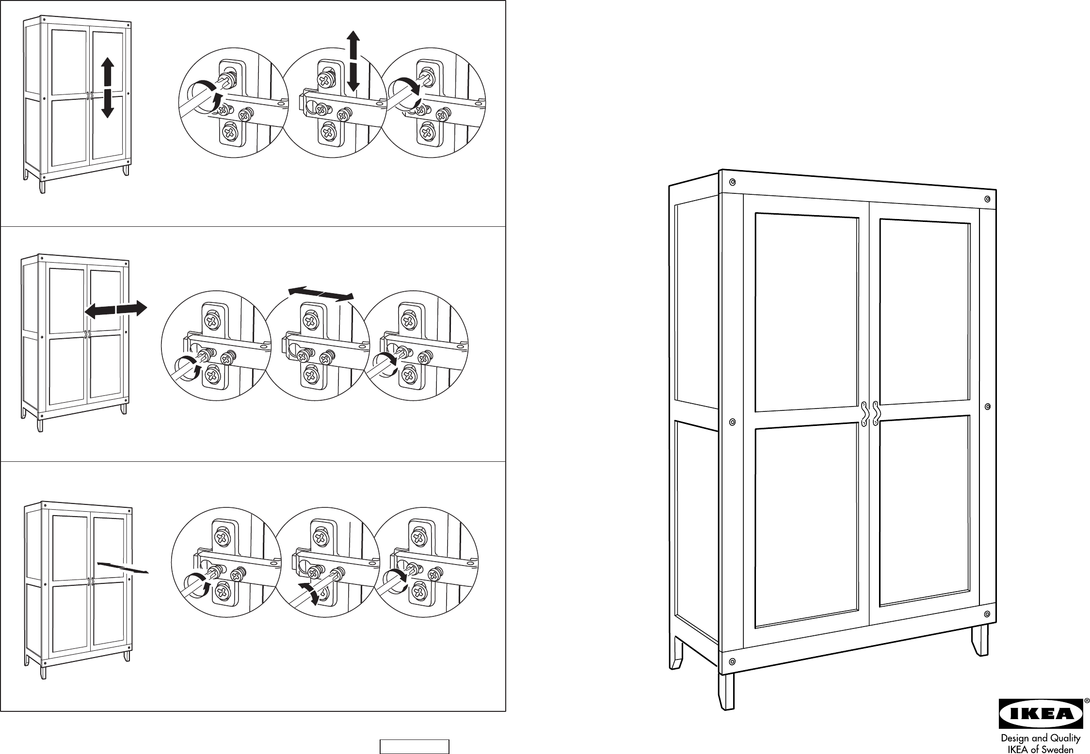 Bedienungsanleitung Ikea Stranda garderobekast (Seite 1 von 10