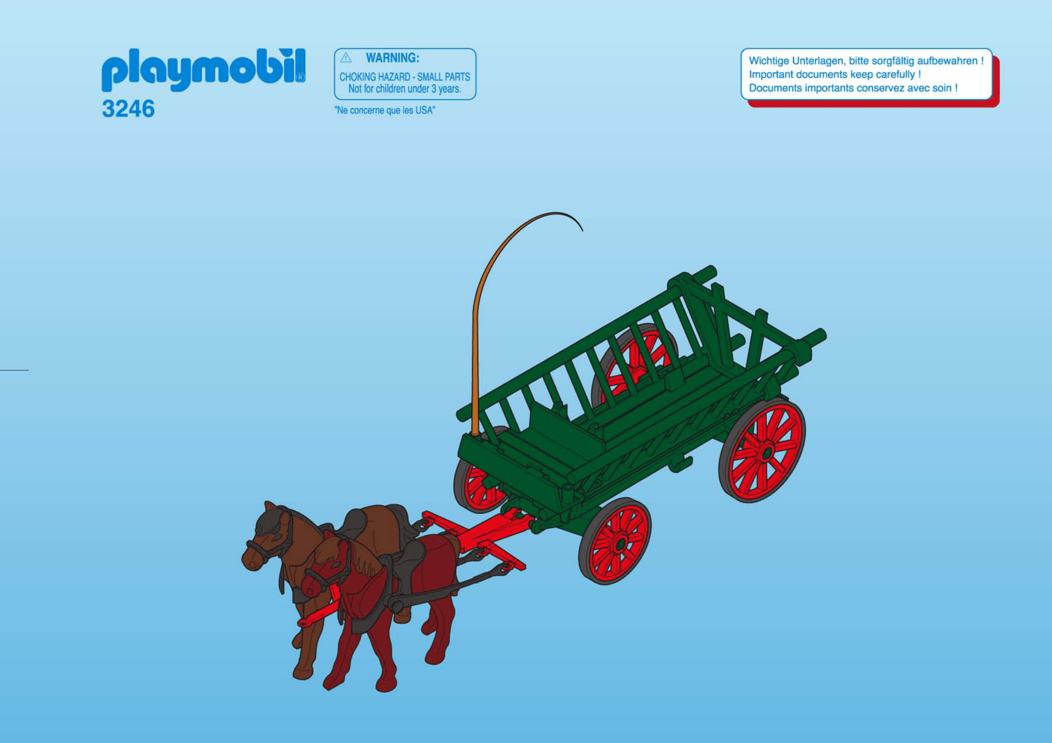 Bedienungsanleitung Playmobil 3246 (Seite 1 von 8) (Dänisch, Deutsch