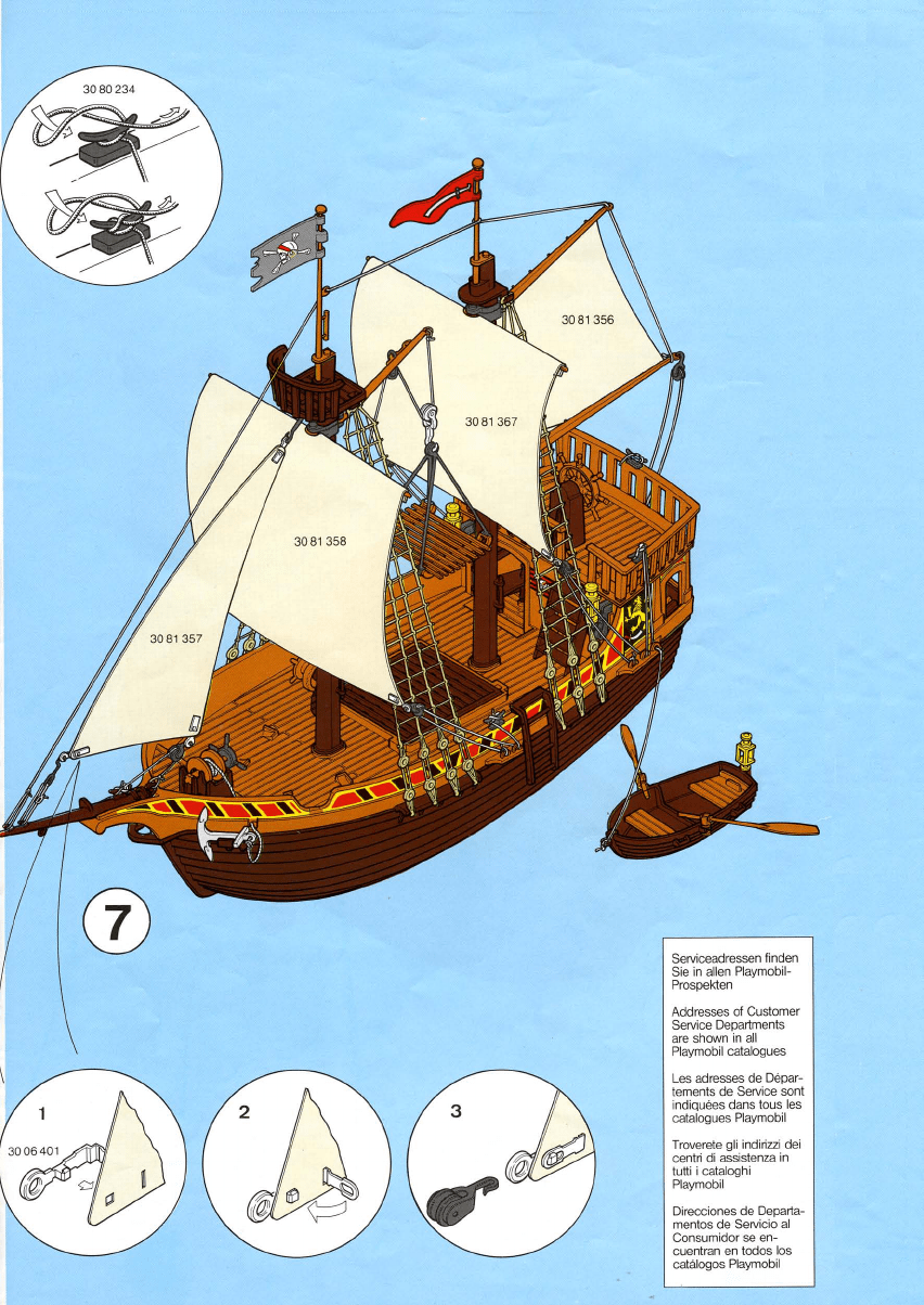 Bedienungsanleitung Playmobil 3053 (Seite 6 von 6) (Deutsch, Englisch