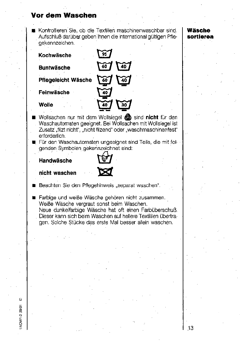 Bedienungsanleitung AEG Electrolux Lavamat 6000 (Seite 12 von 34) (Deutsch)