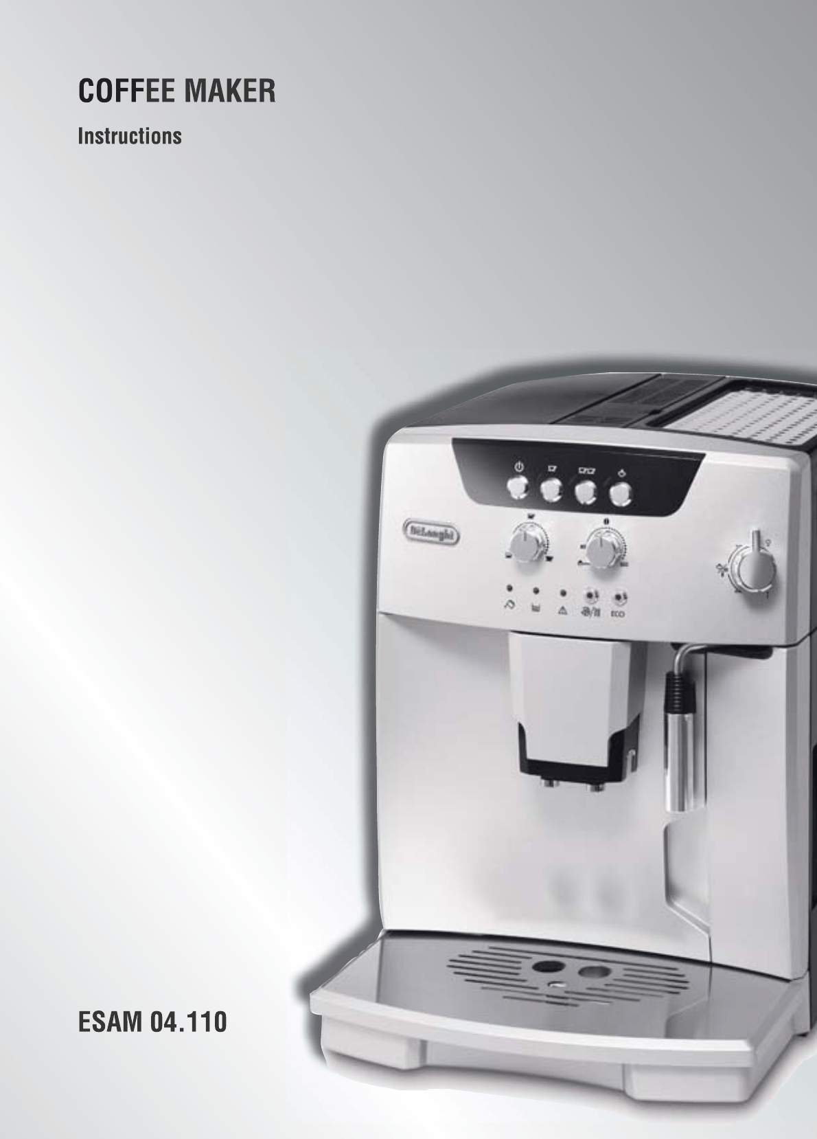 Bedienungsanleitung DeLonghi MAGNIFICA ESAM 04.110.B (Seite 3 von 22
