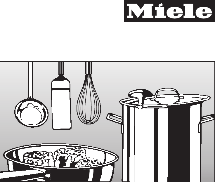 Bedienungsanleitung Miele KM 228 (Seite 1 von 44) (Deutsch)