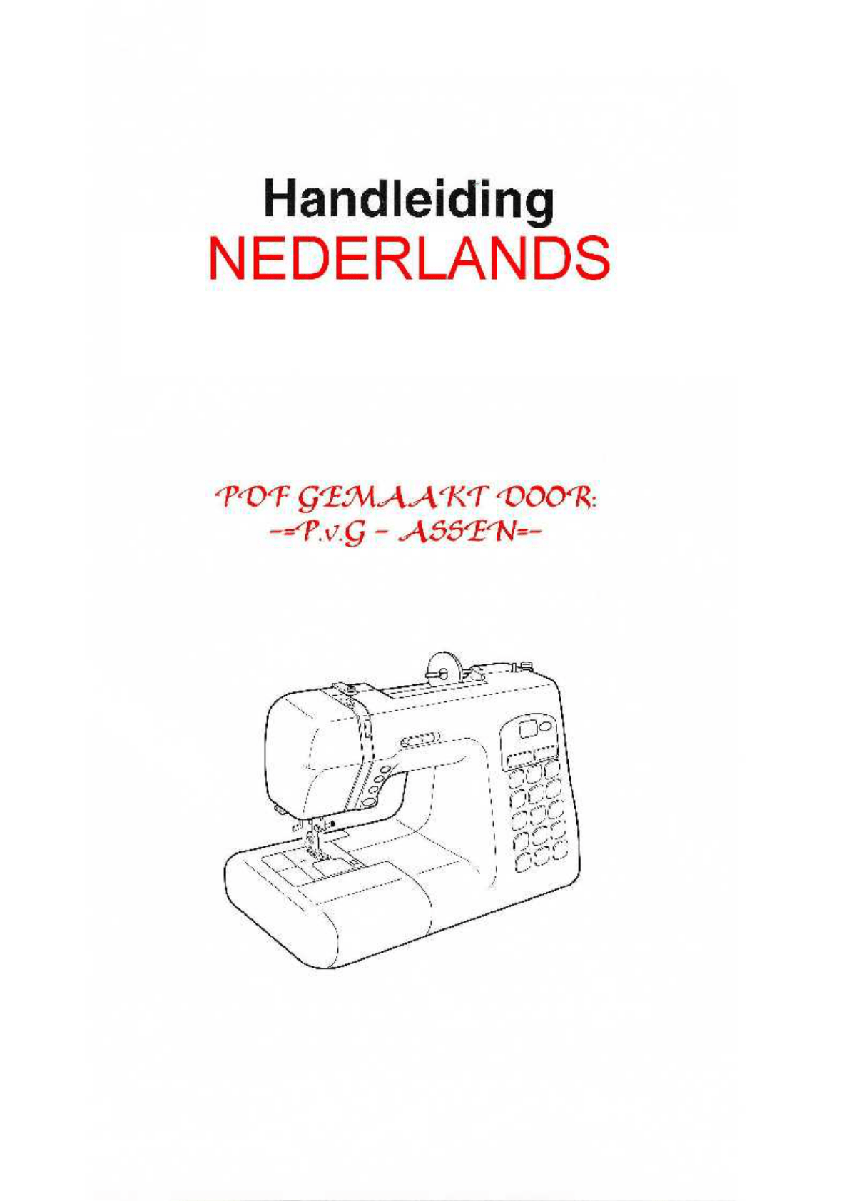 Bedienungsanleitung Janome DC4030 (Seite 1 von 43) (Holländisch)