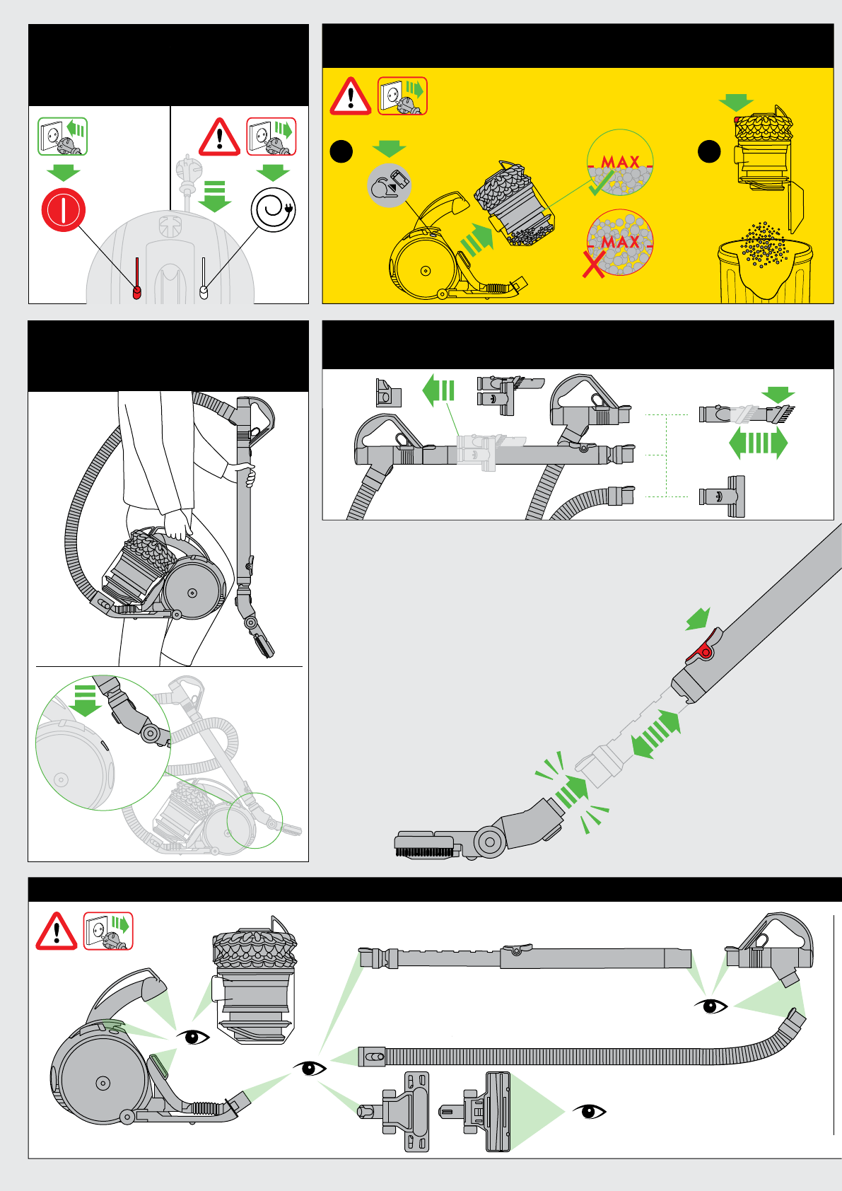 Bedienungsanleitung Dyson DC 52 (Seite 12 von 40) (Deutsch, Englisch
