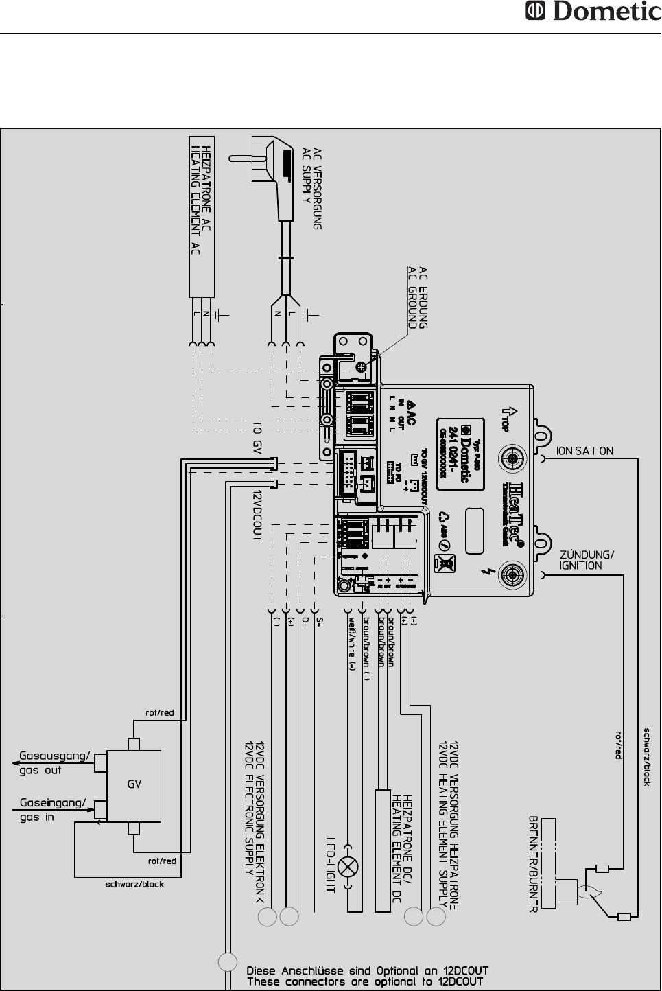 Dometic Kühlschrank Schaltplan