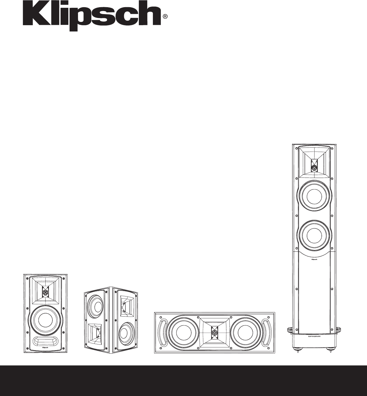 Bedienungsanleitung Klipsch 1999 Reference (Seite 1 von 20) (Deutsch