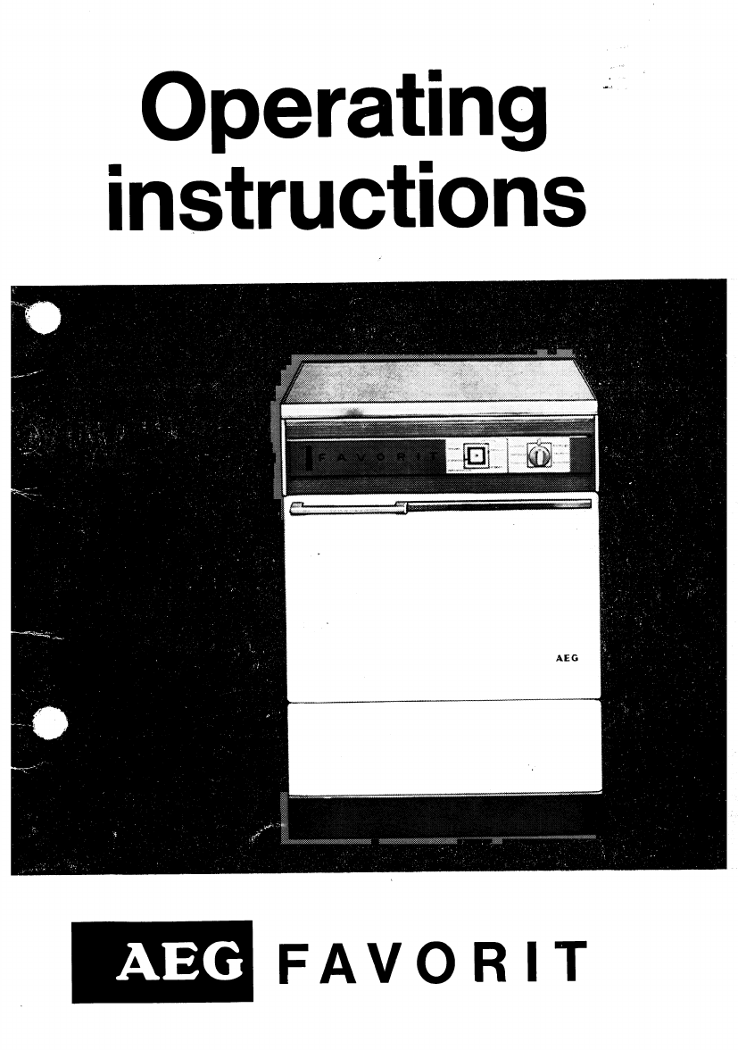Bedienungsanleitung AEG Favorit (Seite 1 von 36) (Englisch)