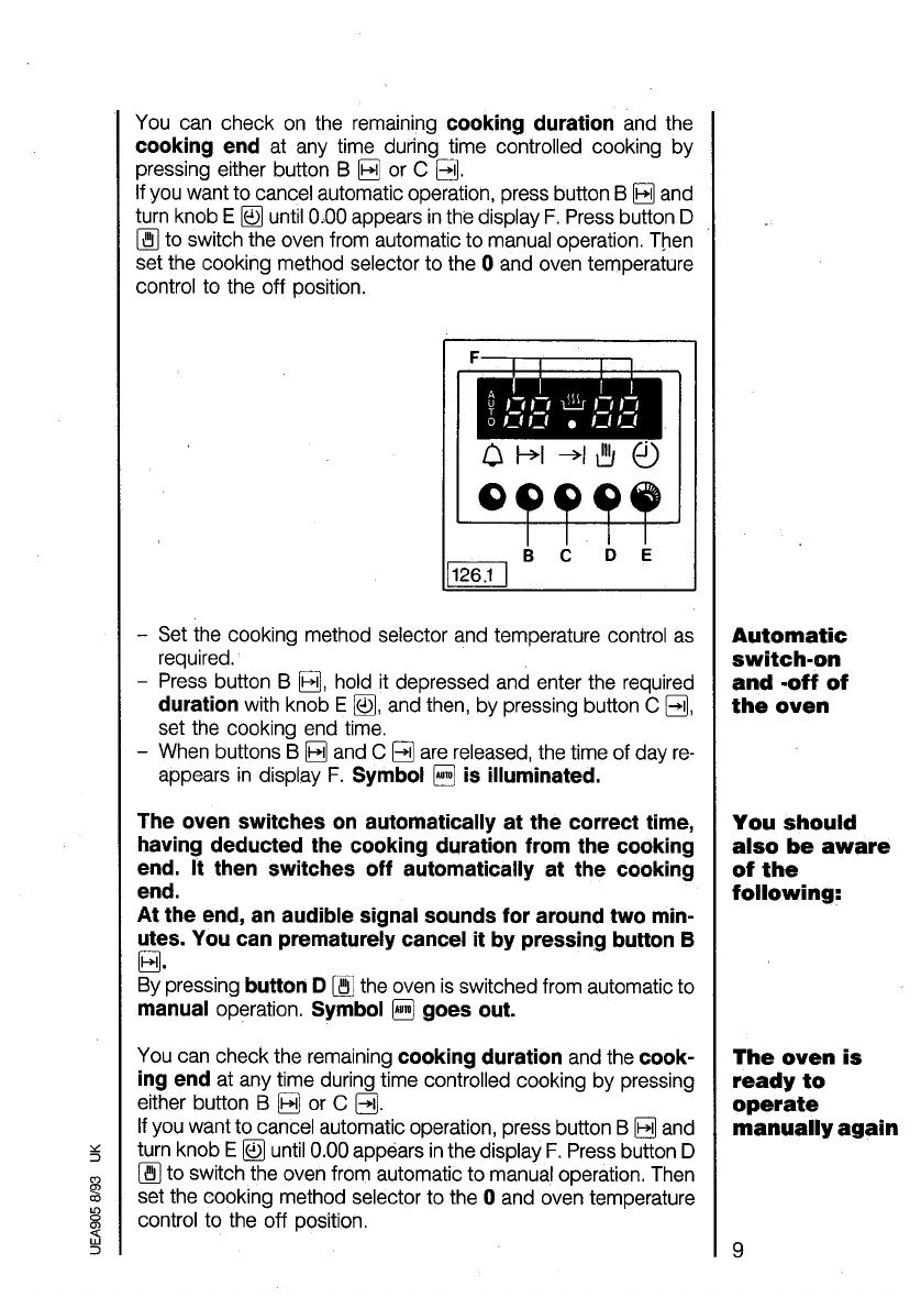 Bedienungsanleitung AEG Competence 5400 B W (Seite 9 von 32) (Englisch)