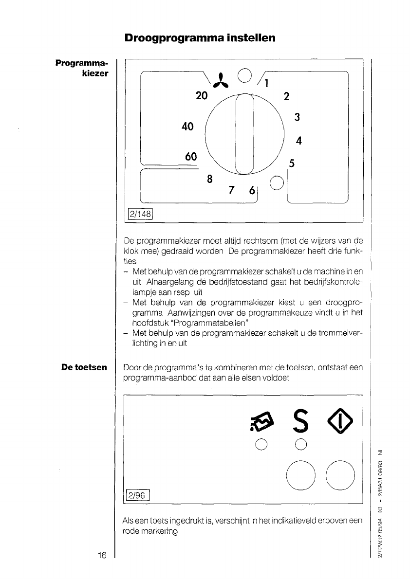 Bedienungsanleitung AEG Electrolux lavatherm 5230 (Seite 16 von 29