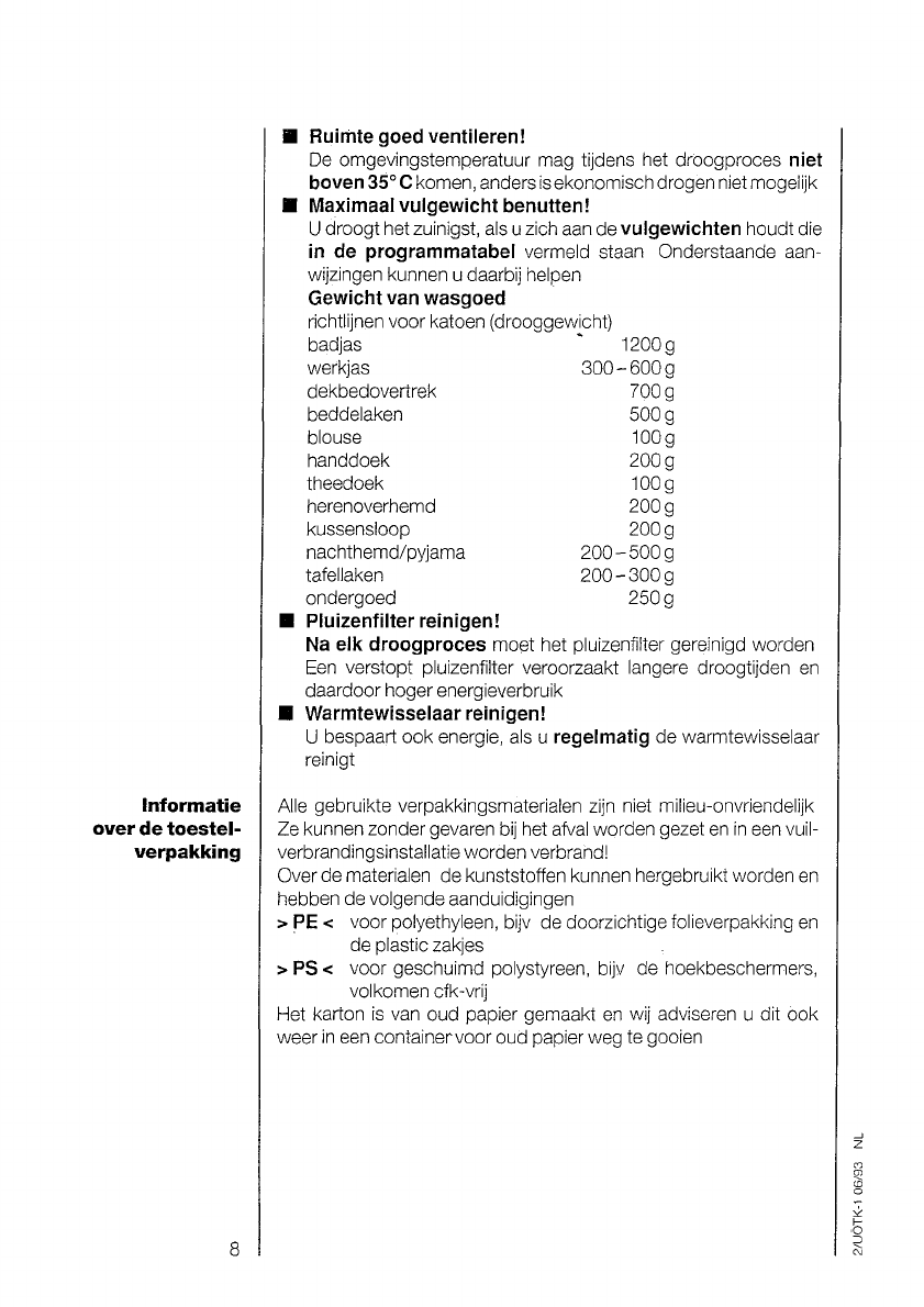 Bedienungsanleitung AEG Electrolux lavatherm 5230 (Seite 8 von 29