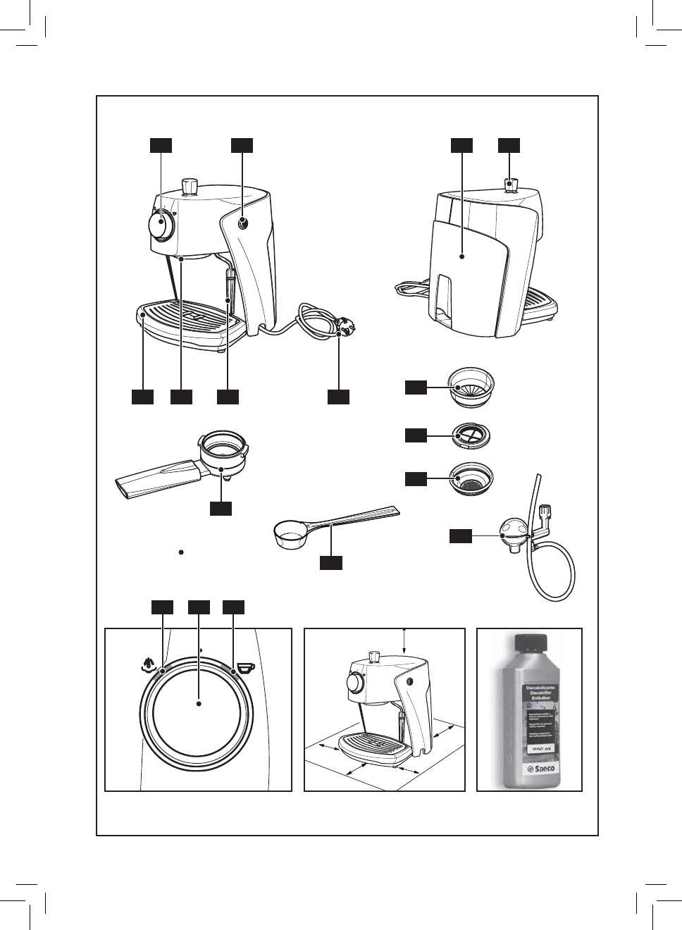 Manual Saeco via torretta 230 (page 2 of 72) (English, German, Dutch