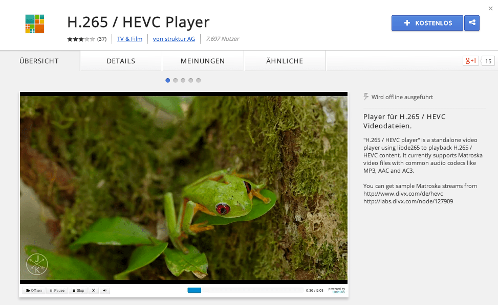 libde265 HEVC — H.265 High Efficiency Video Coding
