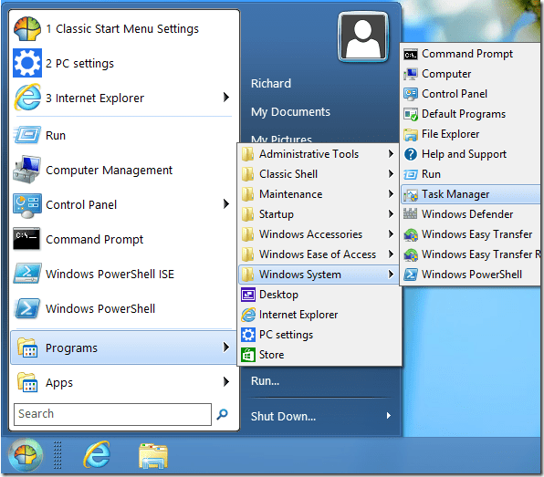 Classic Start Menu (free version) download for PC