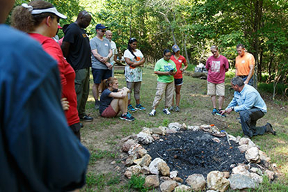 Business students hone leadership skills at Camp Hydaway event