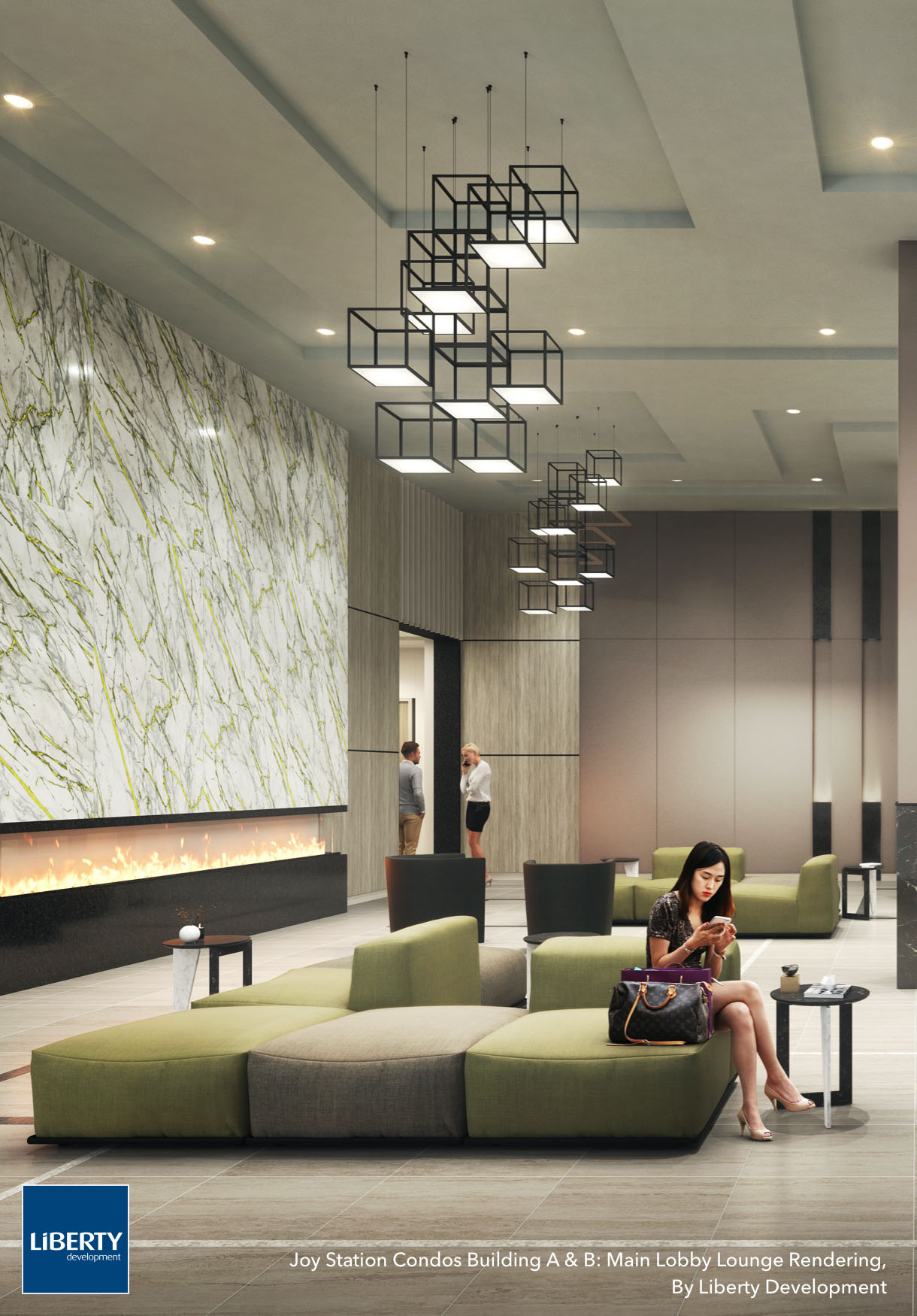 Joy Station Condos Lobby Rendering by Liberty Development Liberty