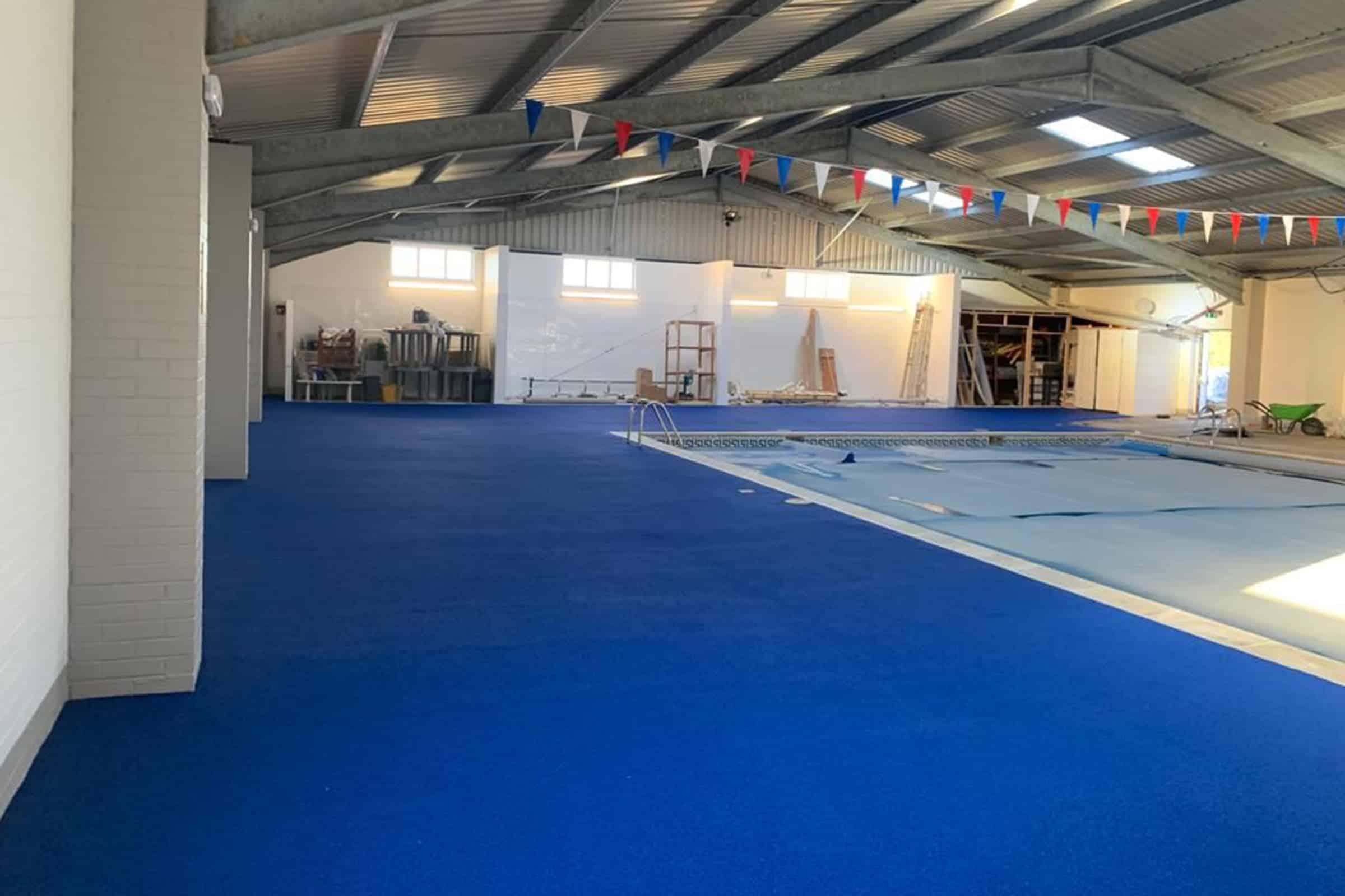 Wet pour rubber Swimming Pool Norfolk 500㎡ 01933 716018