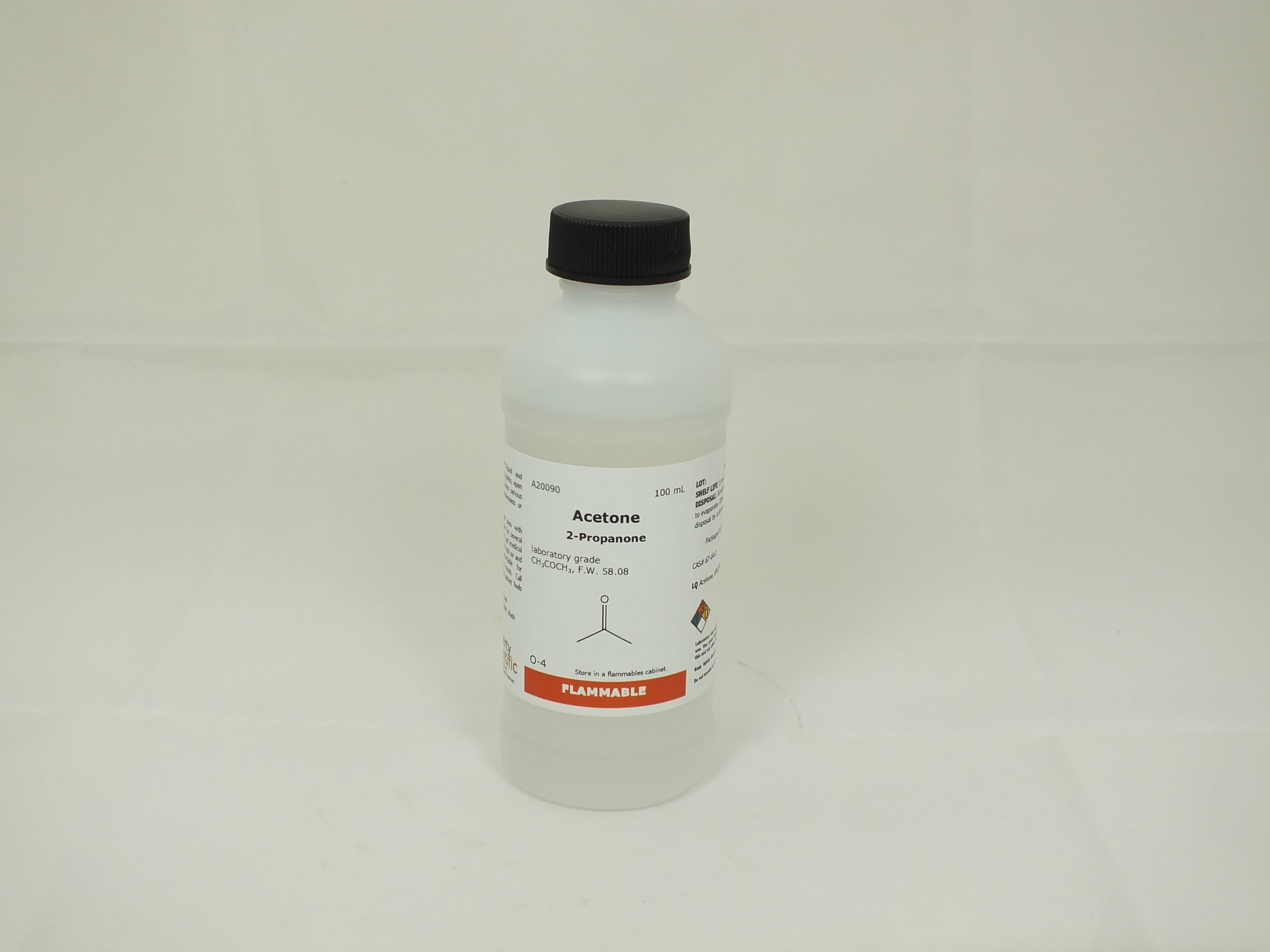 Acetone, laboratory grade, 100 ml Liberty Scientific