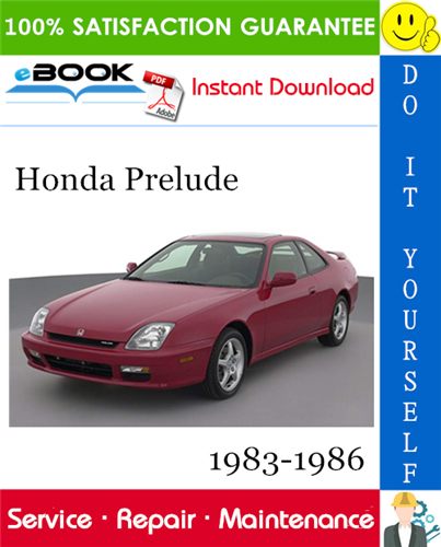 Honda Prelude Service Repair Manual 1983-1986 Download – PDF Download