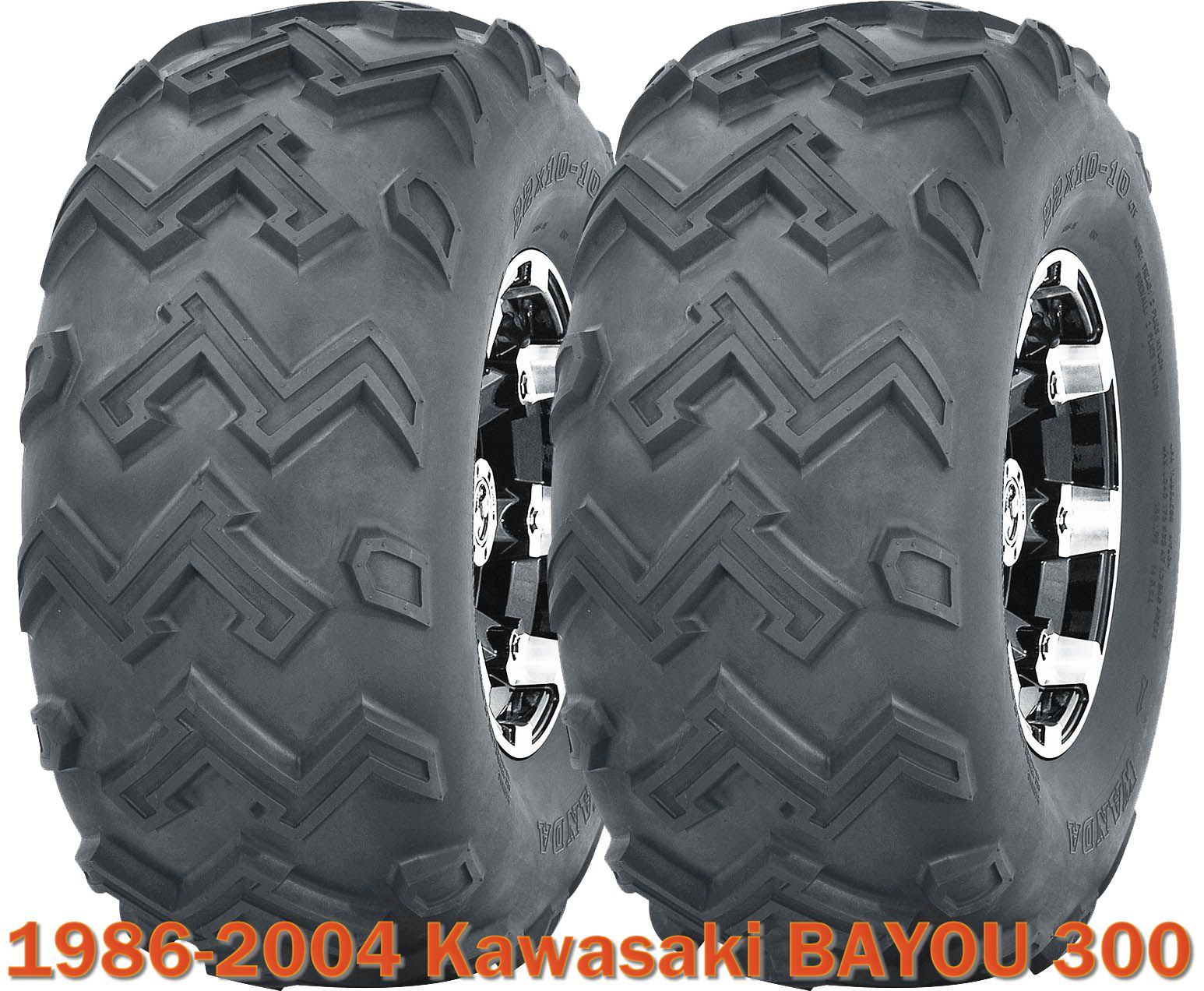 2 Rear ATV Tire Set 24x1110 6PR for 19862004 Kawasaki BAYOU 300 eBay