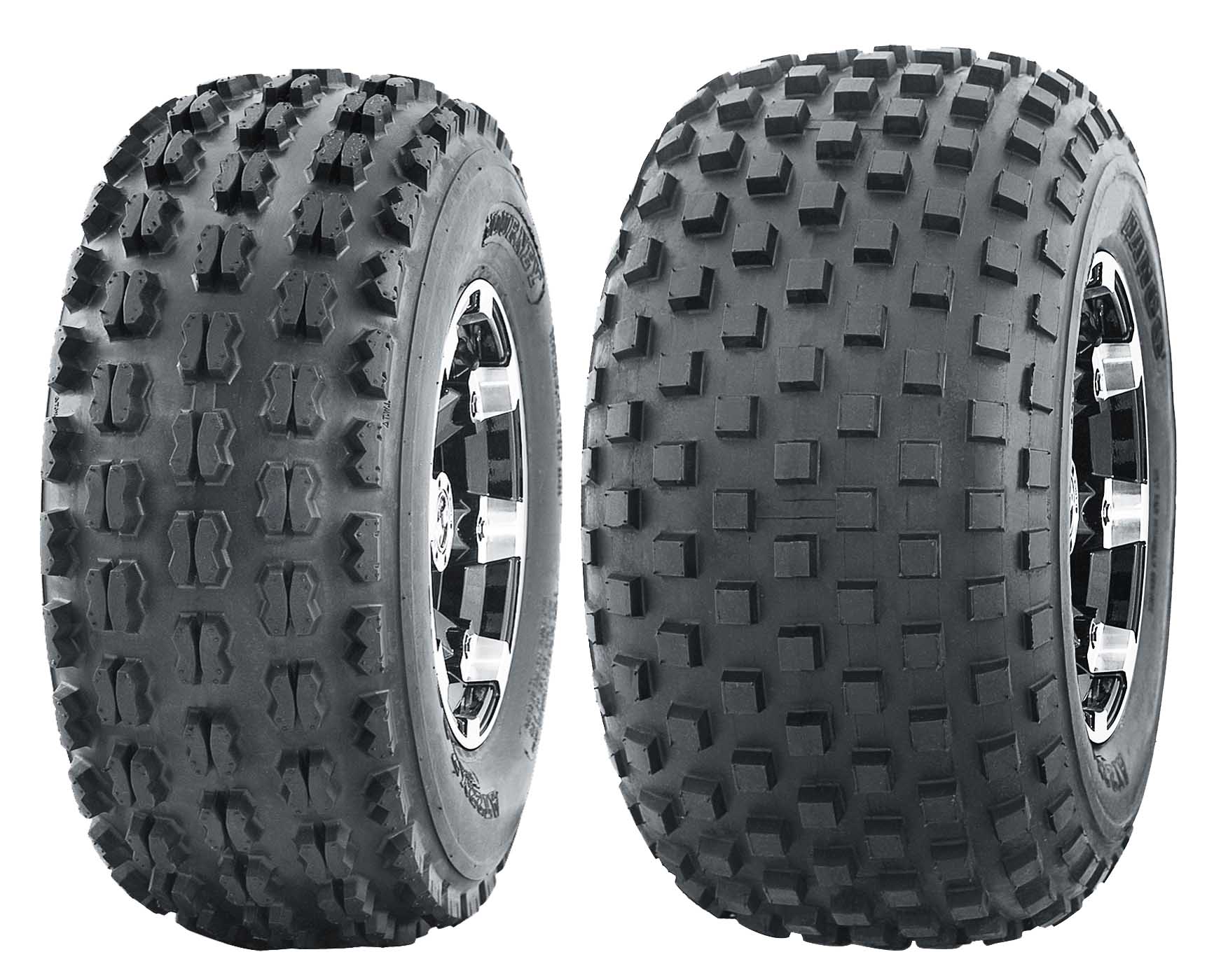 Set of 4 WANDA Sport ATV tires 22x710 22x7x10 Front & 22x1110