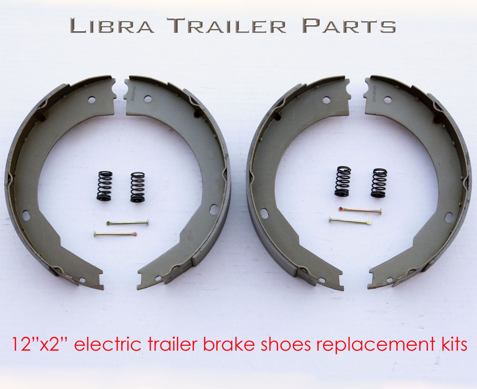 12" electric trailer brake shoes replacement kits (2 pairs) 21029/21042 eBay