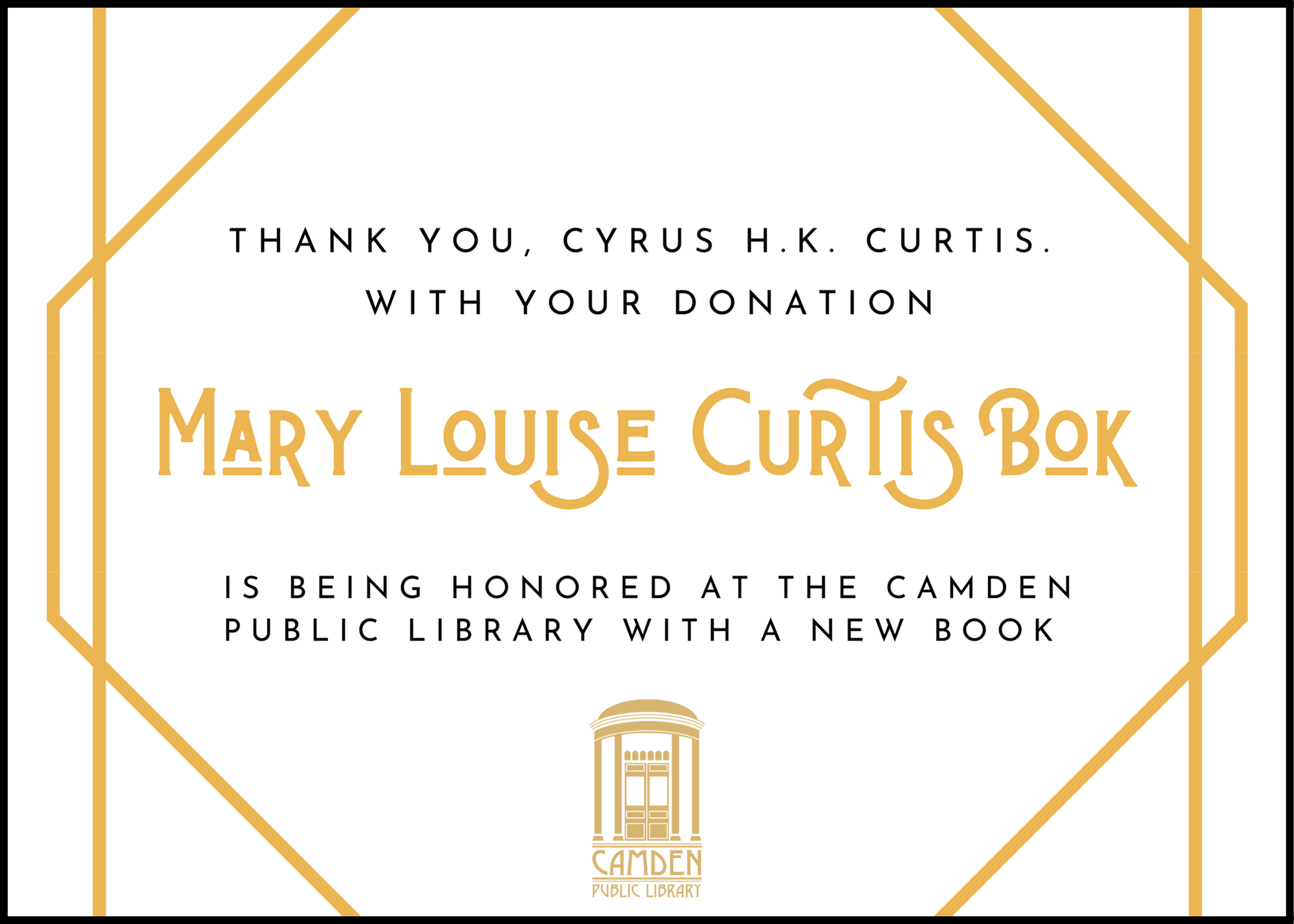 Events for May 2024 Camden Public Library