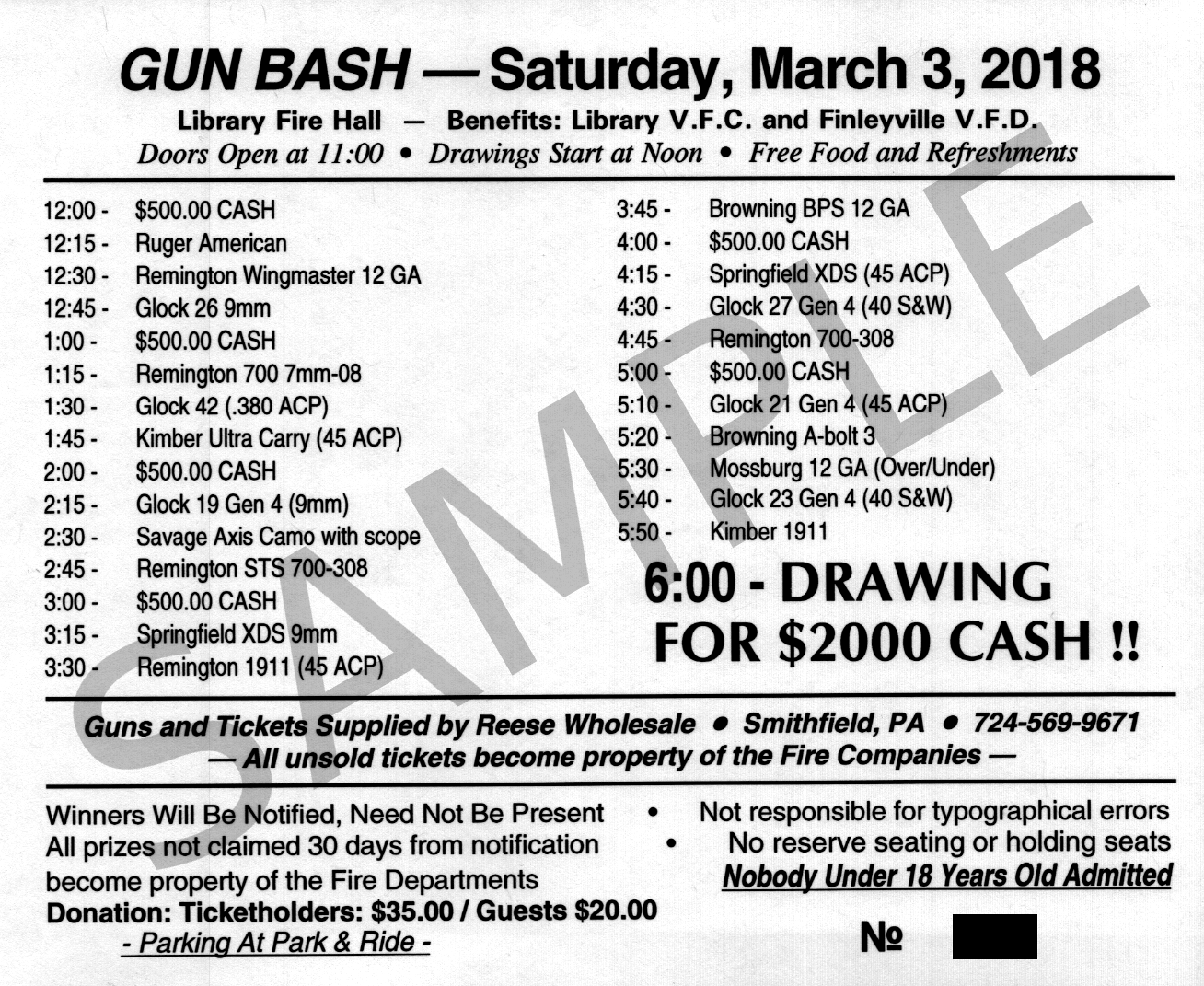 Gun Bash Spring 2018 Library VFC