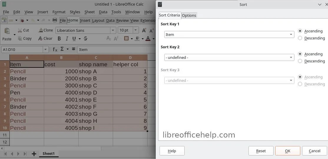 How to Remove Duplicates in LibreOffice Calc List