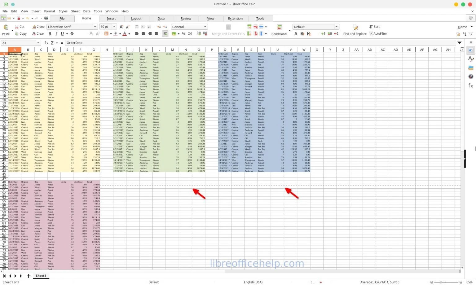 Make LibreOffice Calc Sheet Fit to Page for Print