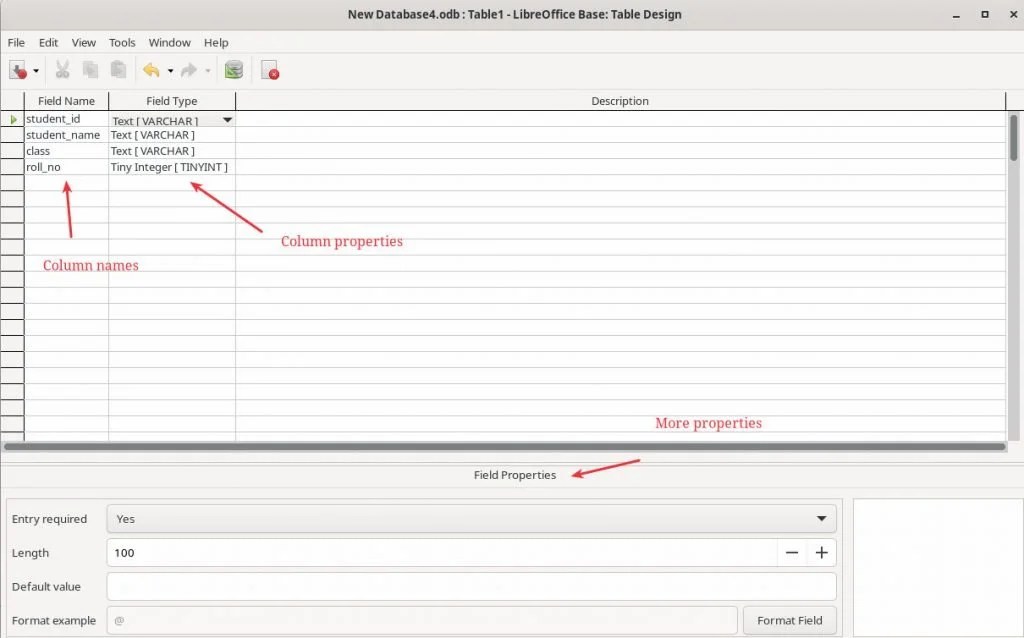 Create Database and Table in LibreOffice Base [Beginner's Guide