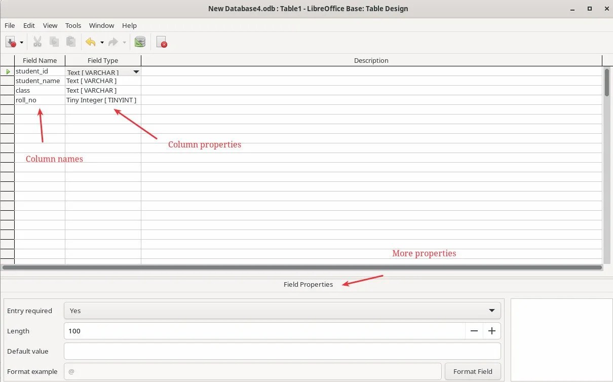 Create Database and Table in LibreOffice Base [Beginner's Guide