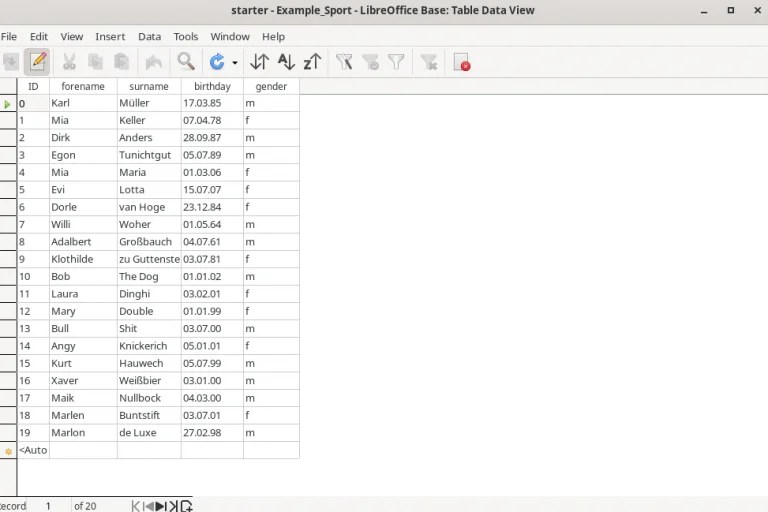 How to Export LibreOffice Base Table Data to CSV or Spreadsheet